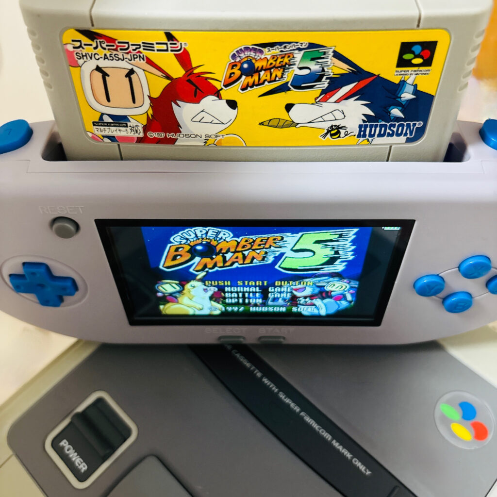 SFC互換機【IPS16ビットポケットHD】モニター出力レビュー